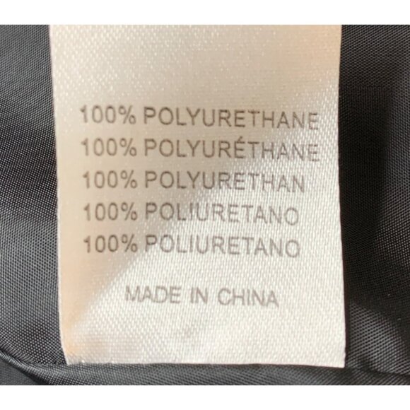 Glamorous S/M Jr Black Fringe Faux Leather Jacket Open Front 3/4 Sleeve RL10436 - Picture 7 of 11